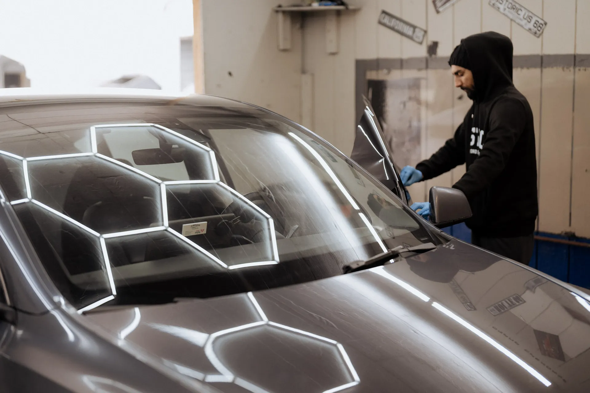 Window tint film application